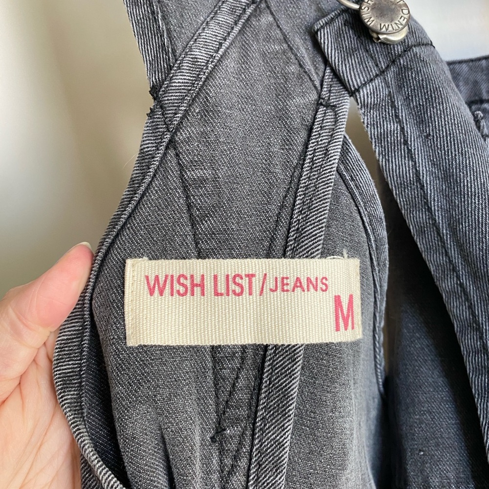 Magnolia Boutique Charcoal Gray Denim Overall Shorts - Picture 6 of 6